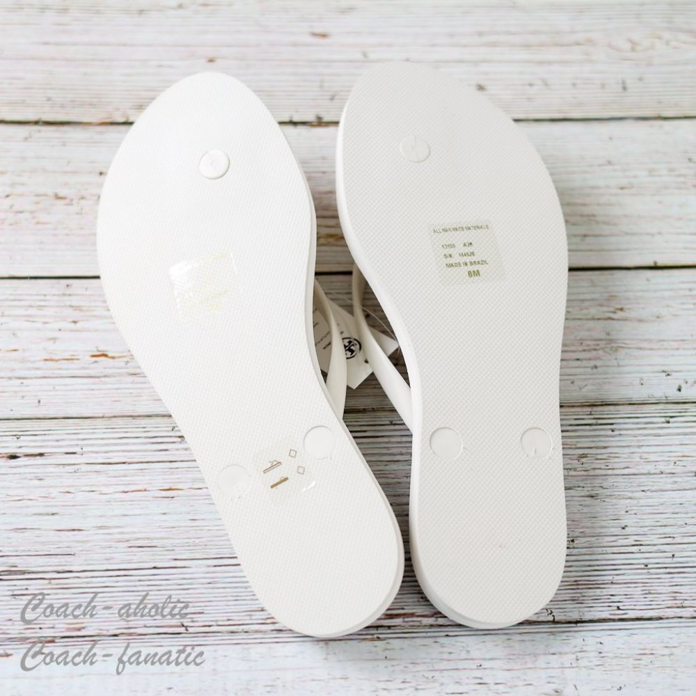 NWT 2023 Tory Burch Chelsea Summer Casual Flip Flop Thong Ivory Sandals 7/8 - Picture 5 of 6